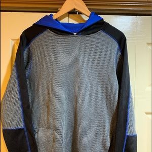 Mambo Australia Hooded Pullover Sweater Hoodie Blue/Grey  (14-16)
